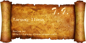 Tarpay Ilona névjegykártya